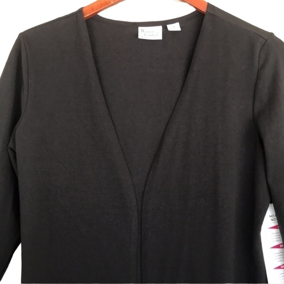 Women with Control By Renee Greenstein‎ Black Long Sleeve Open Top - Picture 2 of 11